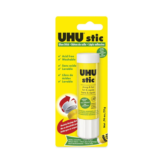 Uhu Stic Glue Stick, Clear, .74 oz.
