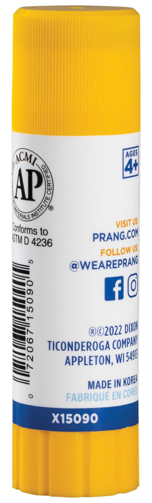 Prang Non-Toxic Odorless Washable Glue Stick, 0.74 oz, Blue and Dries Clear