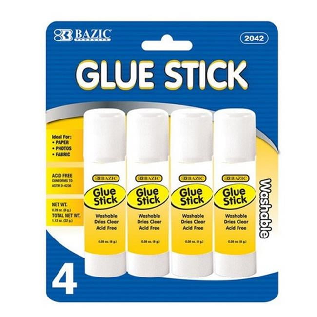 Bazic 2042 8g / 0.28 Oz. Small Glue Stick (4/Pack) Case of 24