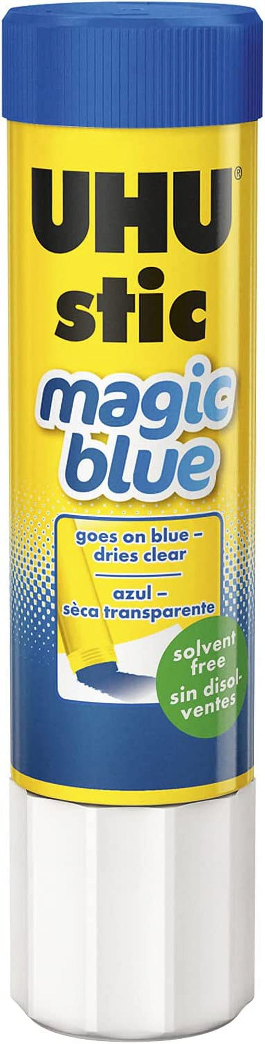 Saunders STD99653 1.41 oz UHU Stick Color Glue Stick, Blue
