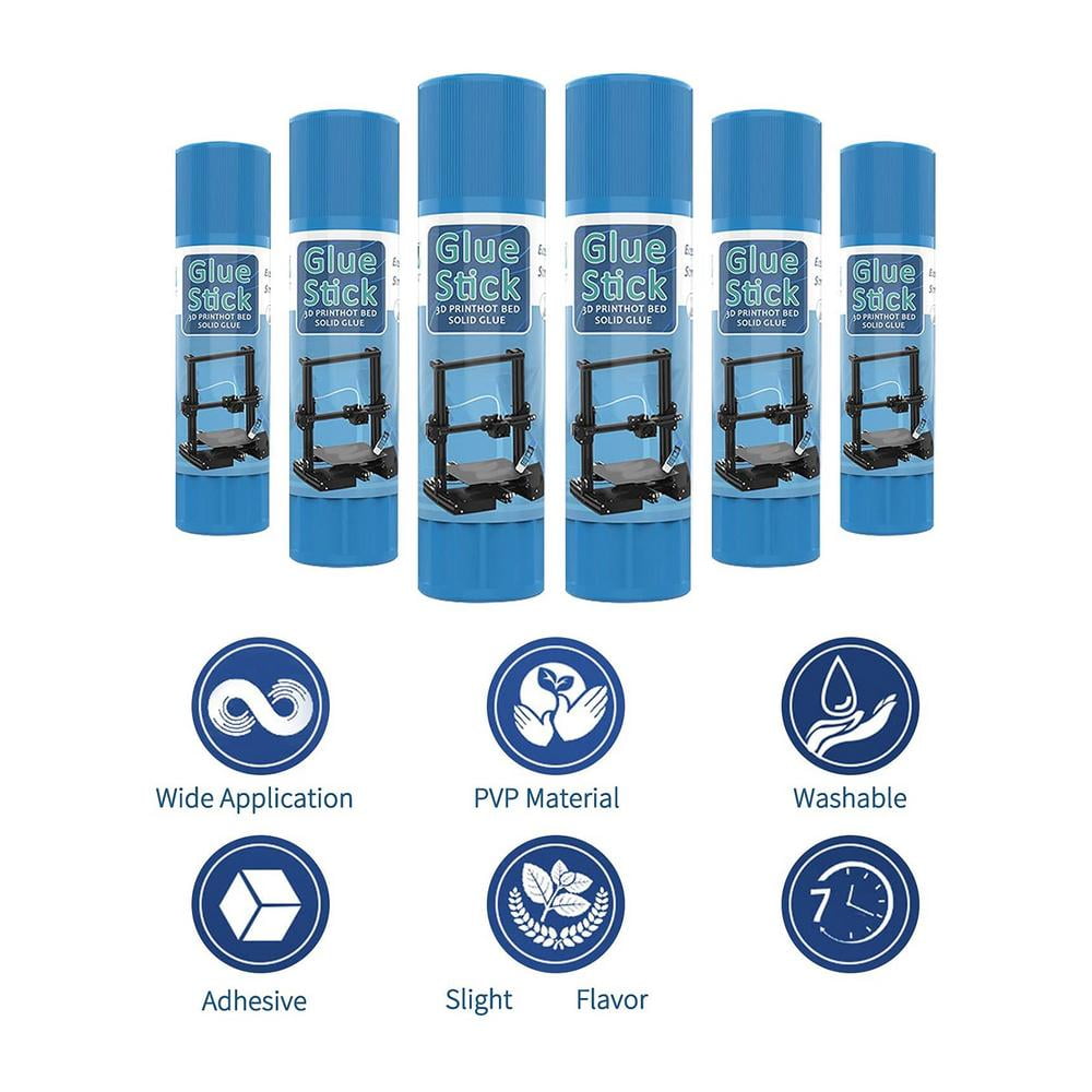 Wakfran Glue Stick for 3D Printing Hot Bed Plate Bed Weld Glue Sticks Adhesive Glue for 3D Printer Solid 3D Print Glue Stick Safe Hot Bed Print Solid Adhesive kindly