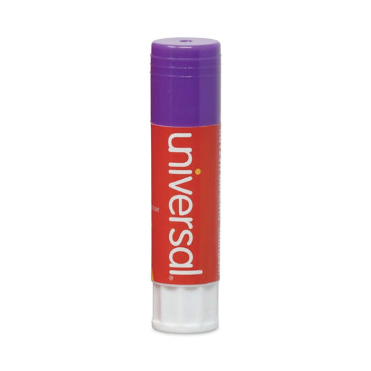 Universal UNV74752 1.3 oz. Dry-Clear Glue Sticks - Purple (12/Pack)