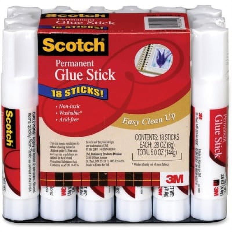 1 PK,Scotch Permanent Glue Sticks (600818)