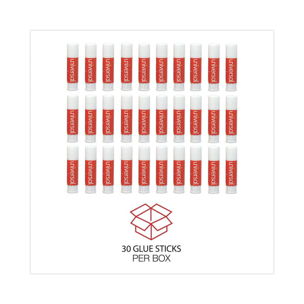 Universal UNV75748VP 0.28 oz. Glue Stick Value Pack - Clear (30/Pack)