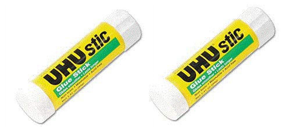 Stic Permanent Clear Application Glue Stick, 1.41 oz (2 Pack)
