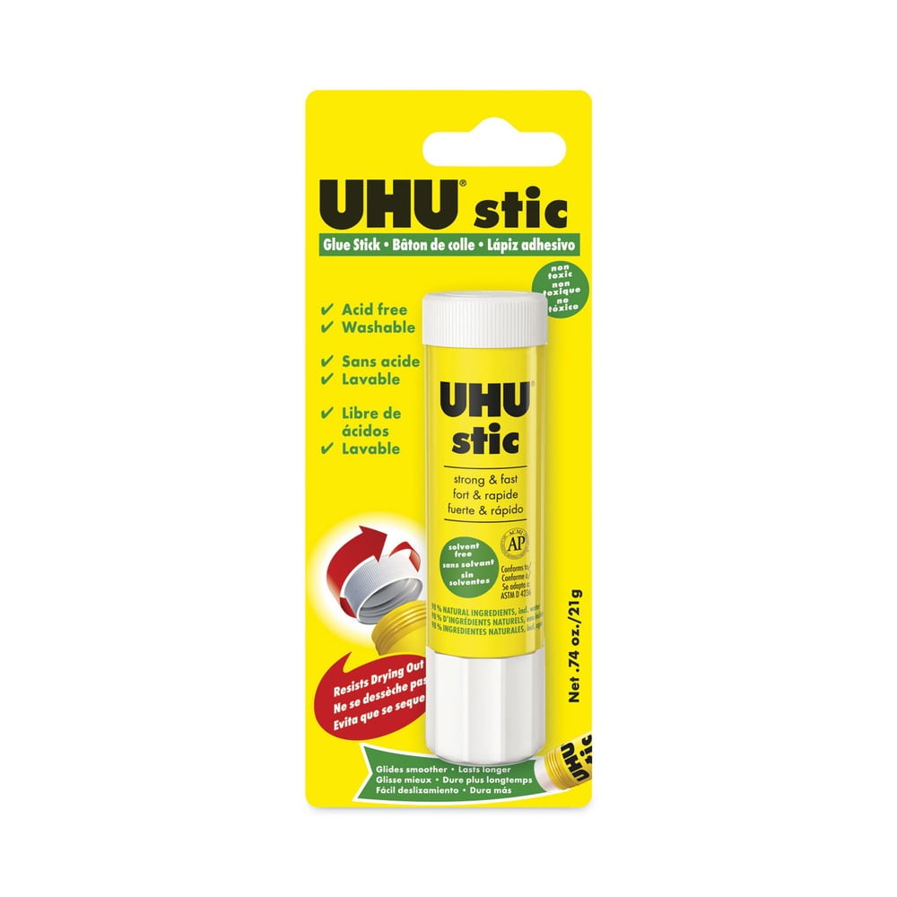 Uhu Stic Glue Stick, Clear, .74 oz.
