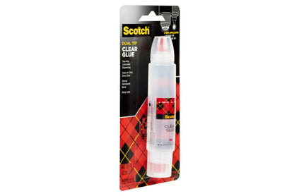 3M Scotch Clear Glue with 2-Way Applicator, 1.6 oz.