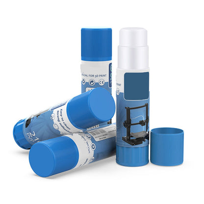 3D Printer Adhesive Solid Glue Stick | PVP Water-Soluble for Hot Bed Glass PEI Aluminum | Prevents Warping & Curling | Multi-Surface Easy Clean | 100+ Prints | 1 Pack