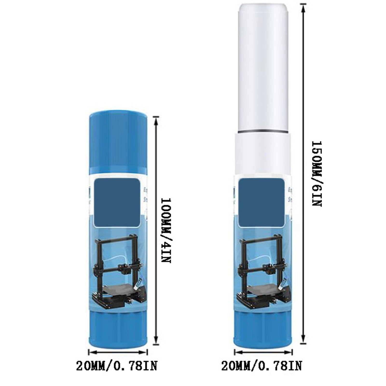 Three Dimensional Printers Glue Sticks, Three Dimensional Printers Solid Adhesive, PVP Solid Glue for Heat Bed, PVP Solid Glue Sticks for Three Dimensional Printers, Hot Bed Removing Printing Models