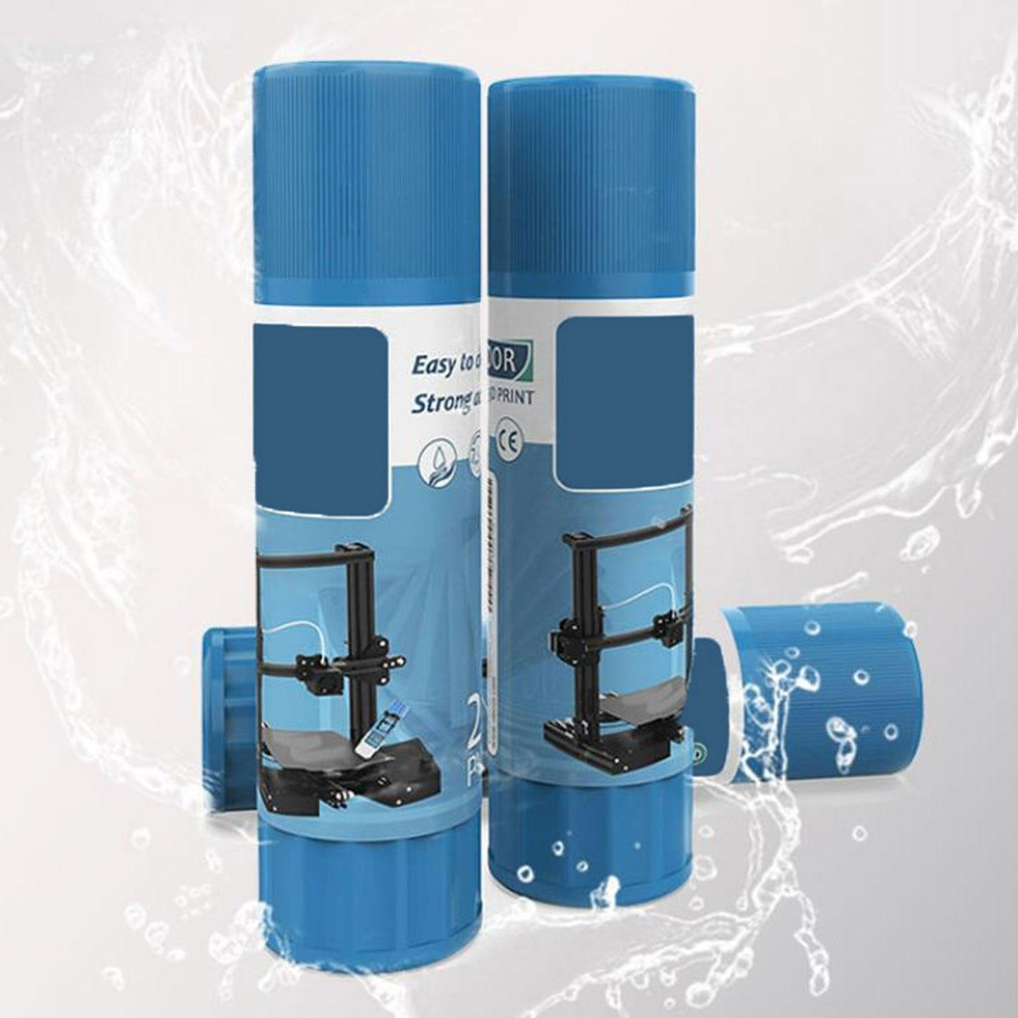 3D Printer Adhesive Solid Glue Stick | PVP Water-Soluble for Hot Bed Glass PEI Aluminum | Prevents Warping & Curling | Multi-Surface Easy Clean | 100+ Prints | 1 Pack