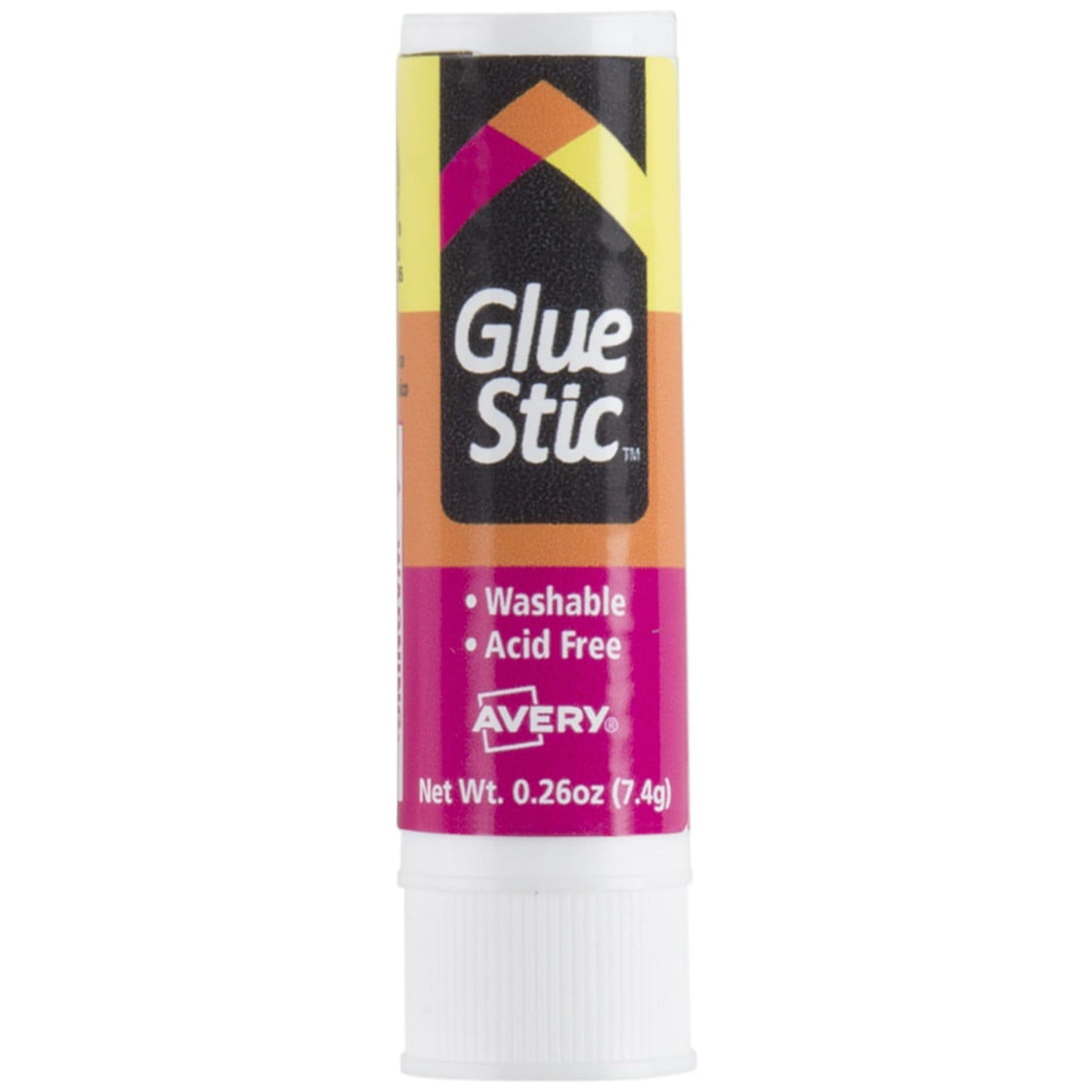 Avery Glue Stic White, 0.26 oz., Nontoxic, Perm Adh, 18 Glue Sticks
