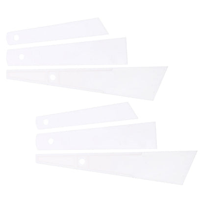 FONDOTIN Plastic Glue Smear Stick Glue Smear Sticks White for DIY Tools 2 Sets