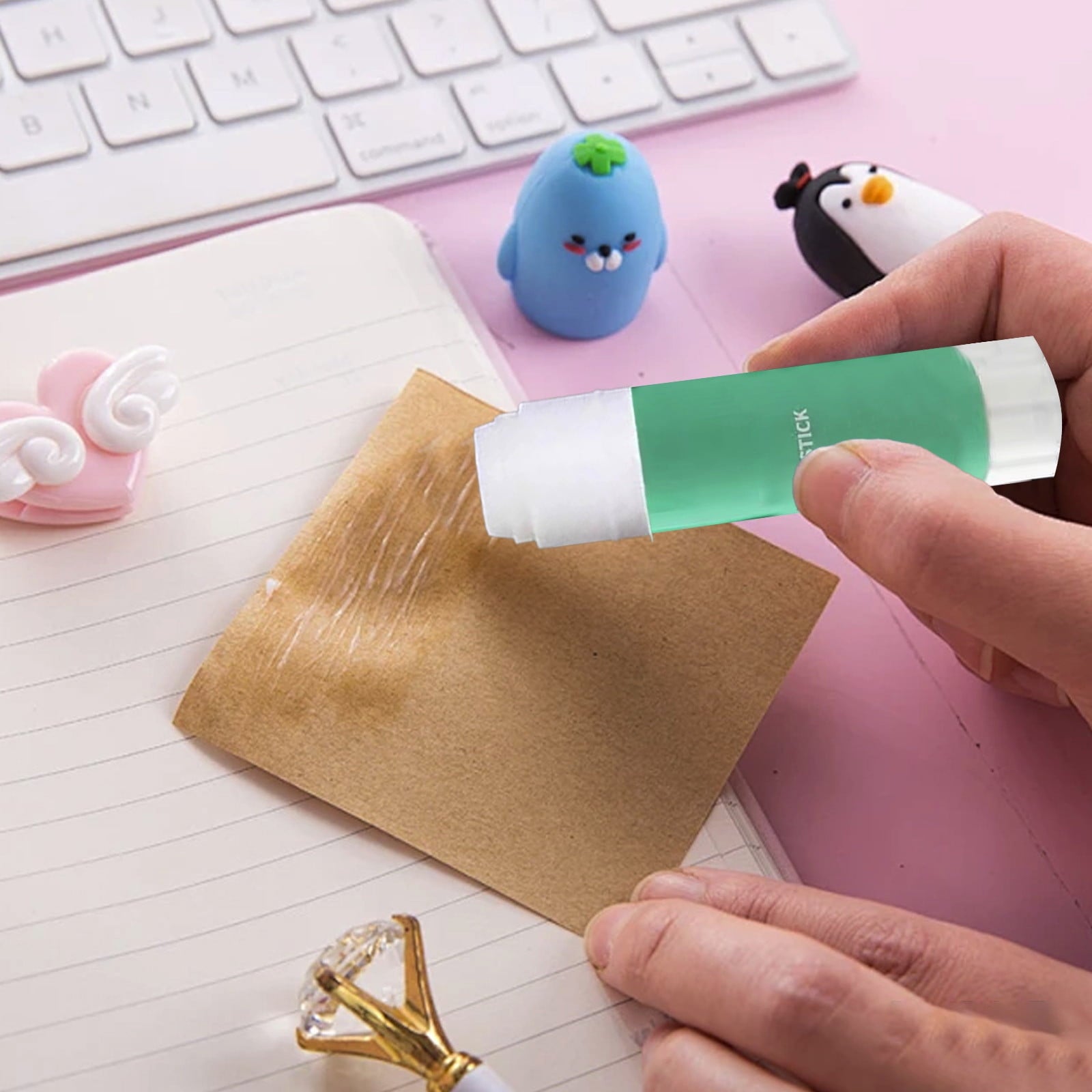 Toycle 12 PCS Hot Glue Sticks for Glue Machine Bonding Sealing Glue Sticks EVA Sticks for Home General Repair Cards Craft Projects (3.94 inch)