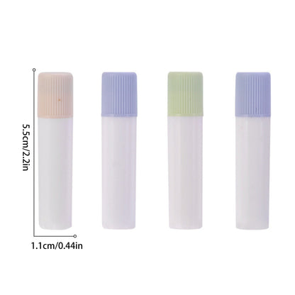 Ngheia Pen-Shaped Glue Stick Refill, Pen Glue 4 Pack Replacement Cartridges Grid Pattern Design Colors Compatible with Standard Pen Glue Applicators, 1 Card Glue Stick (4Pcs)