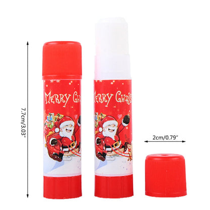 YIGSECU Solid Glues Sticks Washable, Fast Drying Gluesticks Christmas Stationery for Scrapbooking Card Making Packing