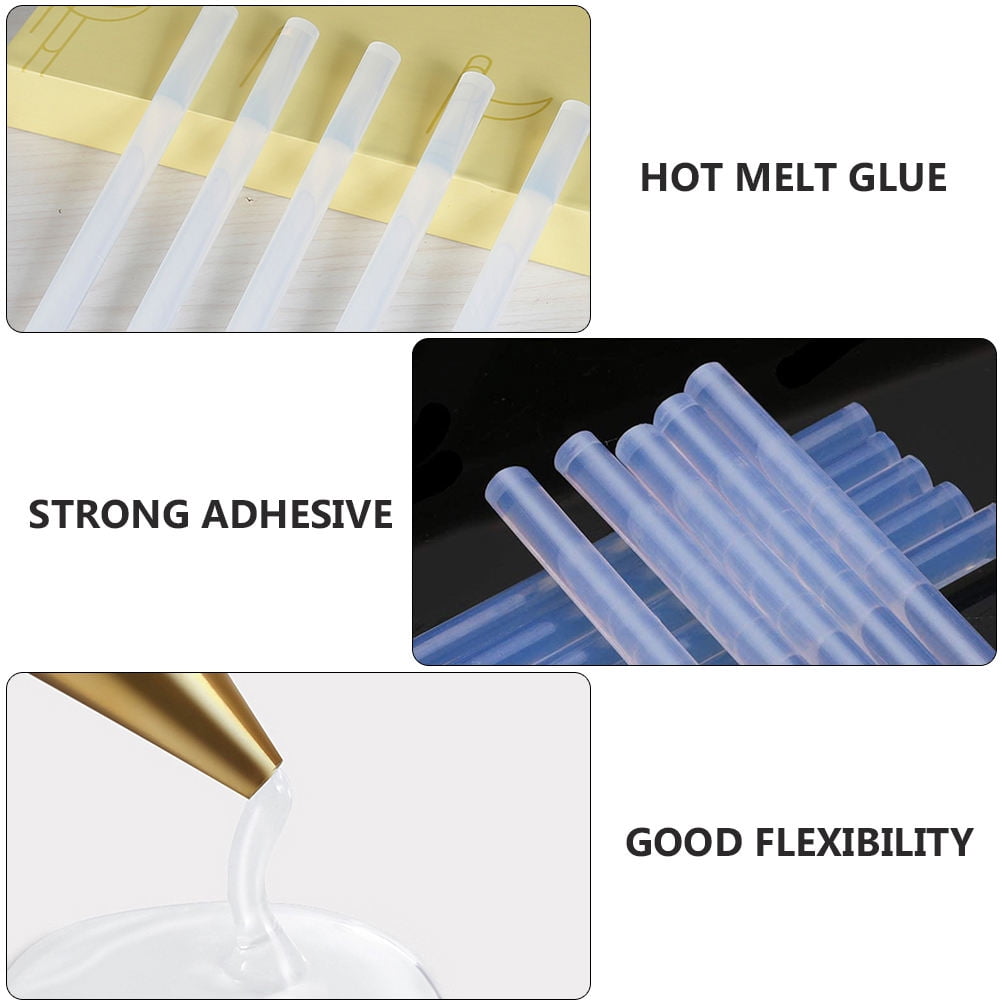 TAILTOSS 70Pcs Flexibility Glue Sticks Resin for DIY Crafts 10x0.7in