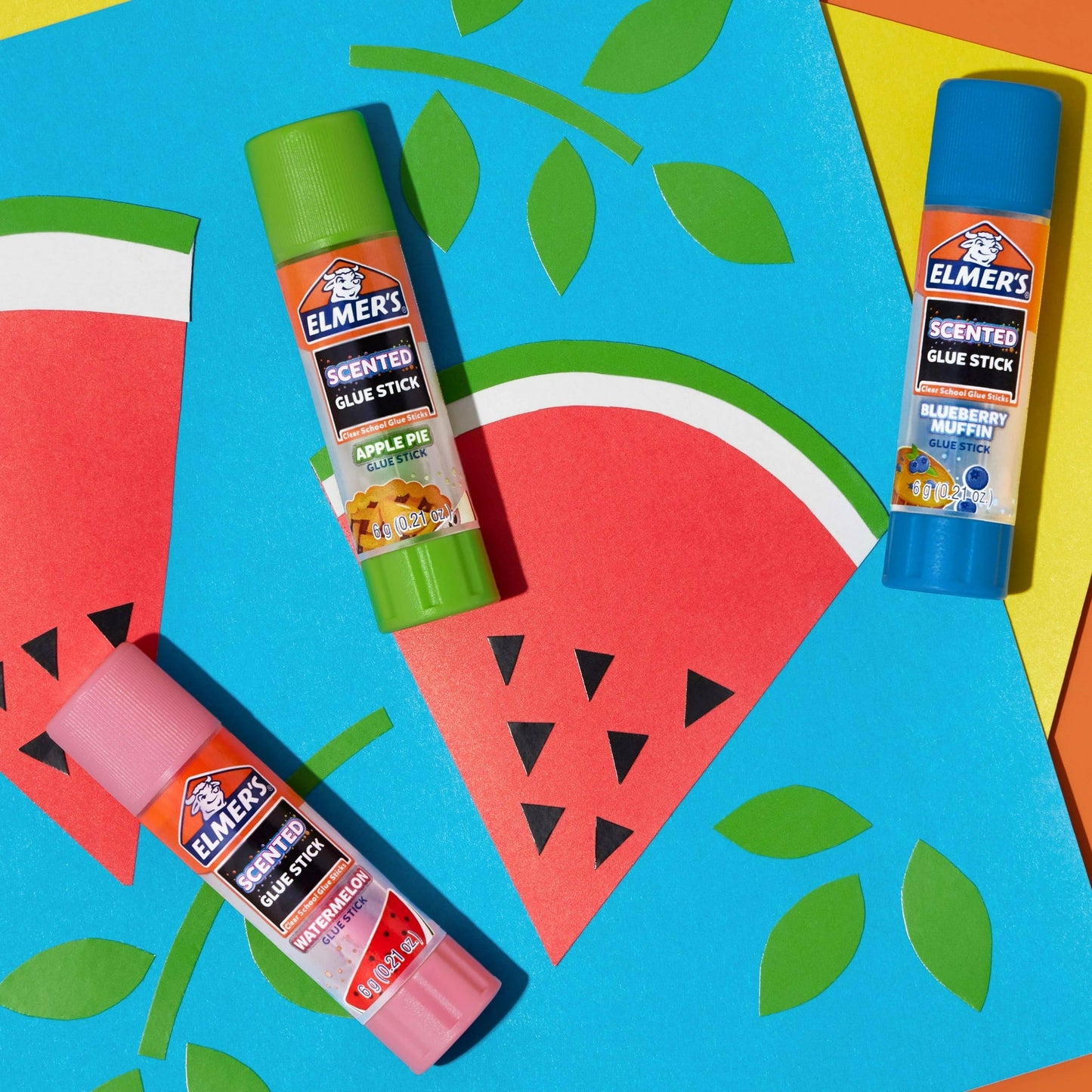 ( 4 Pack ) Elmer’s Scented Glue Sticks Variety Pack, Safe, Non-toxicSchool Glue, 6 Gram, 12 Count, 1 Hour Dry