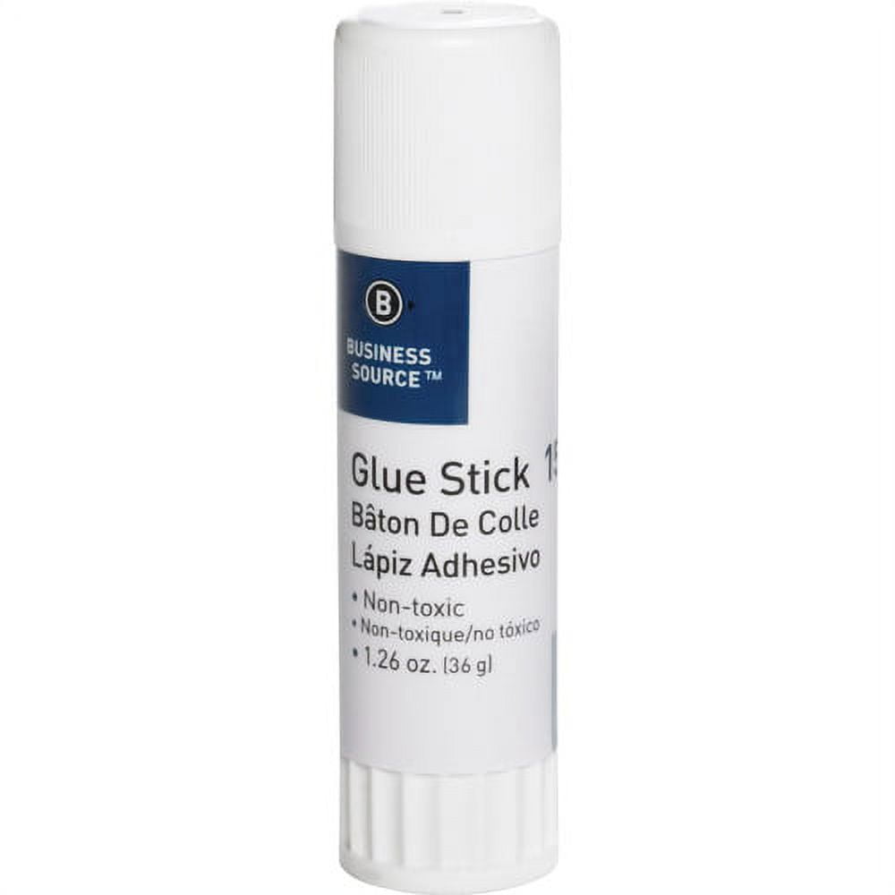 Business Source Glue Stick 1.26 oz - 1 Each - White