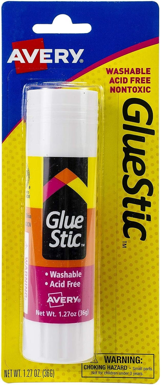 Avery Glue Stic, Nontoxic, Permanent, 1.27 oz., 1/EA