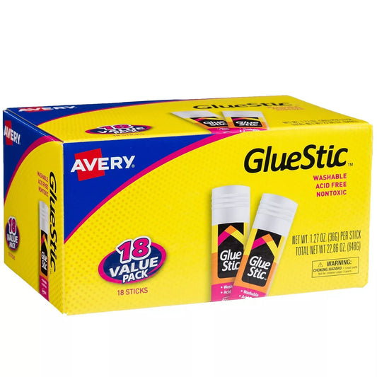 Avery Glue Stic Washable Nontoxic Permanent Adhesive 1.27 oz. 24364769