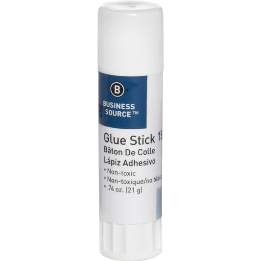 Business Source Glue Stick - 0.74 oz - 1 Each - White | Bundle of 5