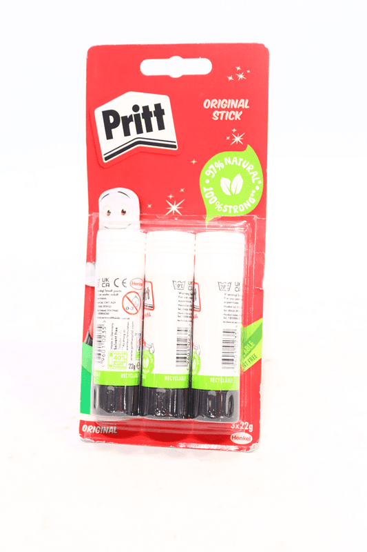 Pritt Original Glue Stick (3Pk x 22G)
