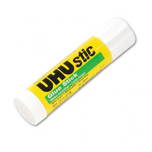 Saunders  UHU Stic Permanent Clear Application Glue Stick  .74oz.