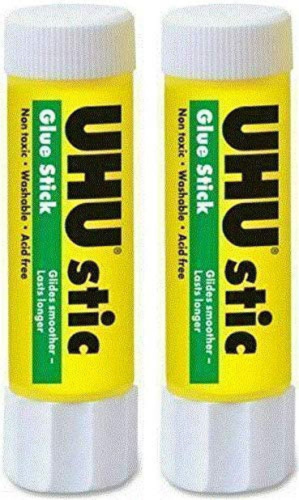 Stic Permanent Clear Application Glue Stick, 1.41 oz (2 Pack)