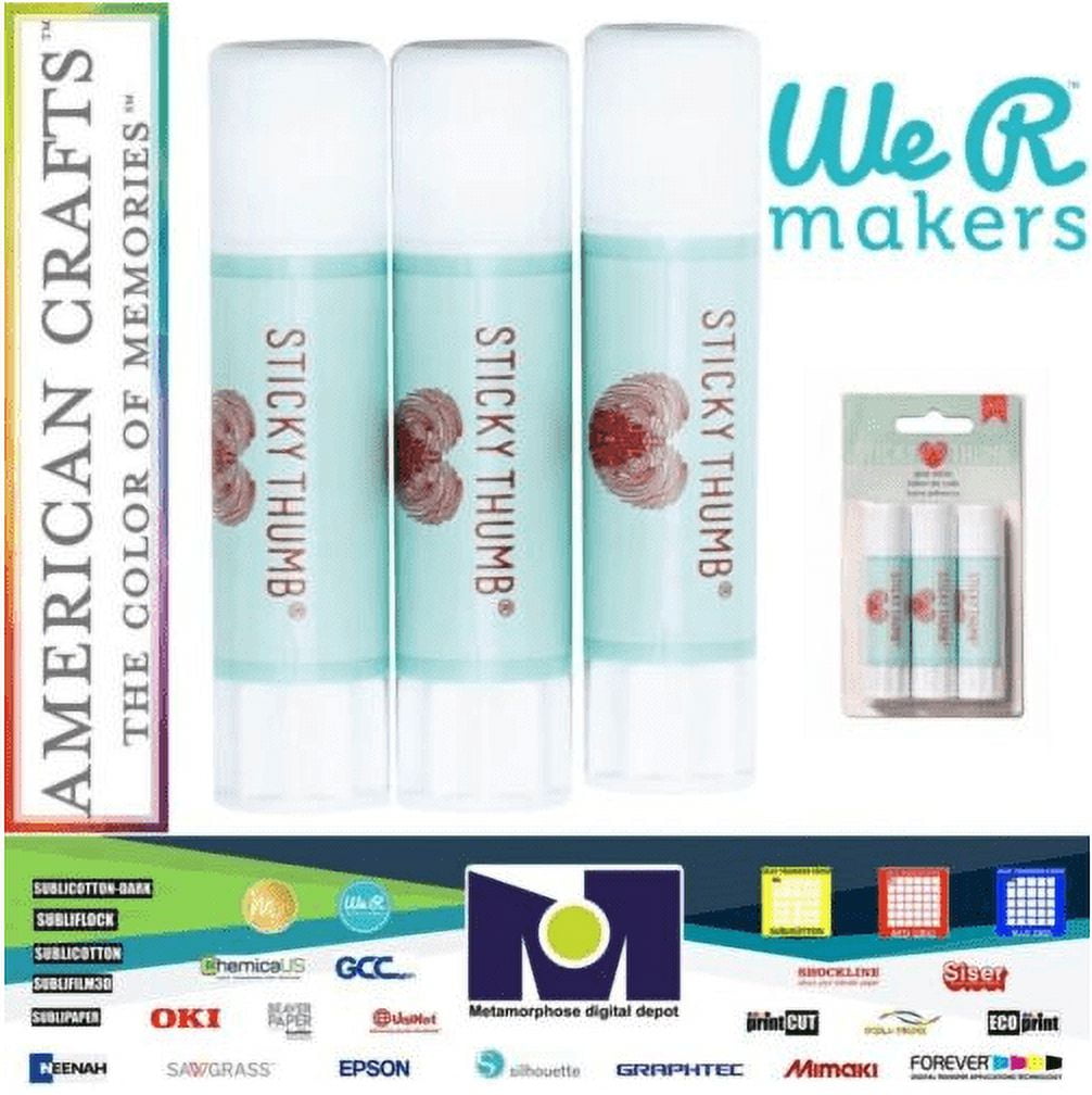 Sticky Thumb Glue Stick 3/Pkg-Permanent