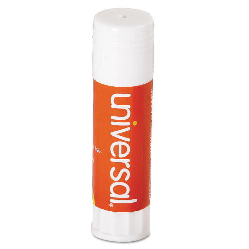 Universal Glue Stick, 0.74 Oz, Applies And Dries Clear, 12-Pack