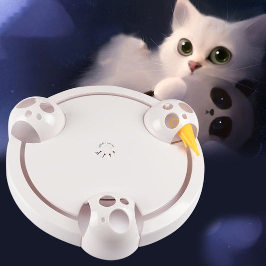 WHAMVOX Electric Cat Toy Mood-easing Cat Toys Cat Play Toys White