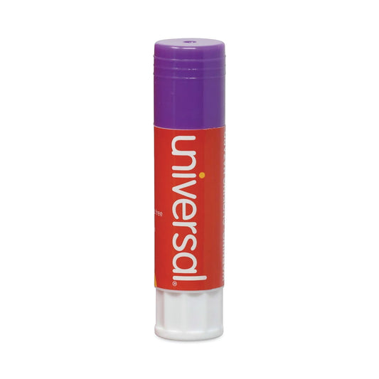 Universal UNV74748 0.28 oz. Dry-Clear Glue Sticks - Purple (12/Pack)