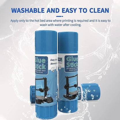 Wakfran Glue Stick for 3D Printing Hot Bed Plate Bed Weld Glue Sticks Adhesive Glue for 3D Printer Solid 3D Print Glue Stick Safe Hot Bed Print Solid Adhesive kindly