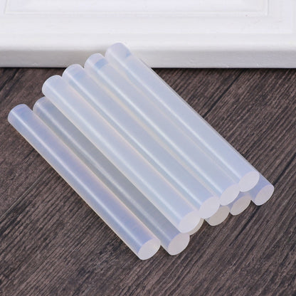 WRISTBIQUE Cylindrical Glue Sticks 10Pcs for Glass and Cardboard Crafting Transparent Thermoplastic Resin