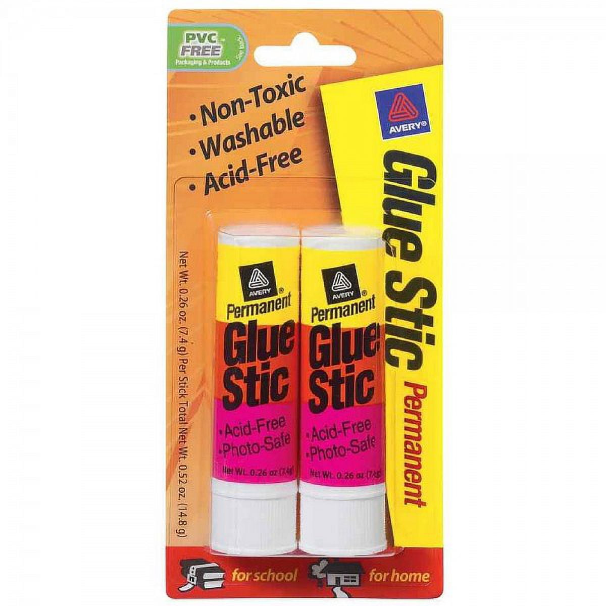 Avery Glue Stic Washable Nontoxic 0.26 oz (Pack of 8)