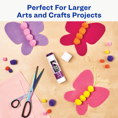 Avery Glue Stic, Disappearing Purple Glue Sticks, 1.27oz, 12 Total (10222)