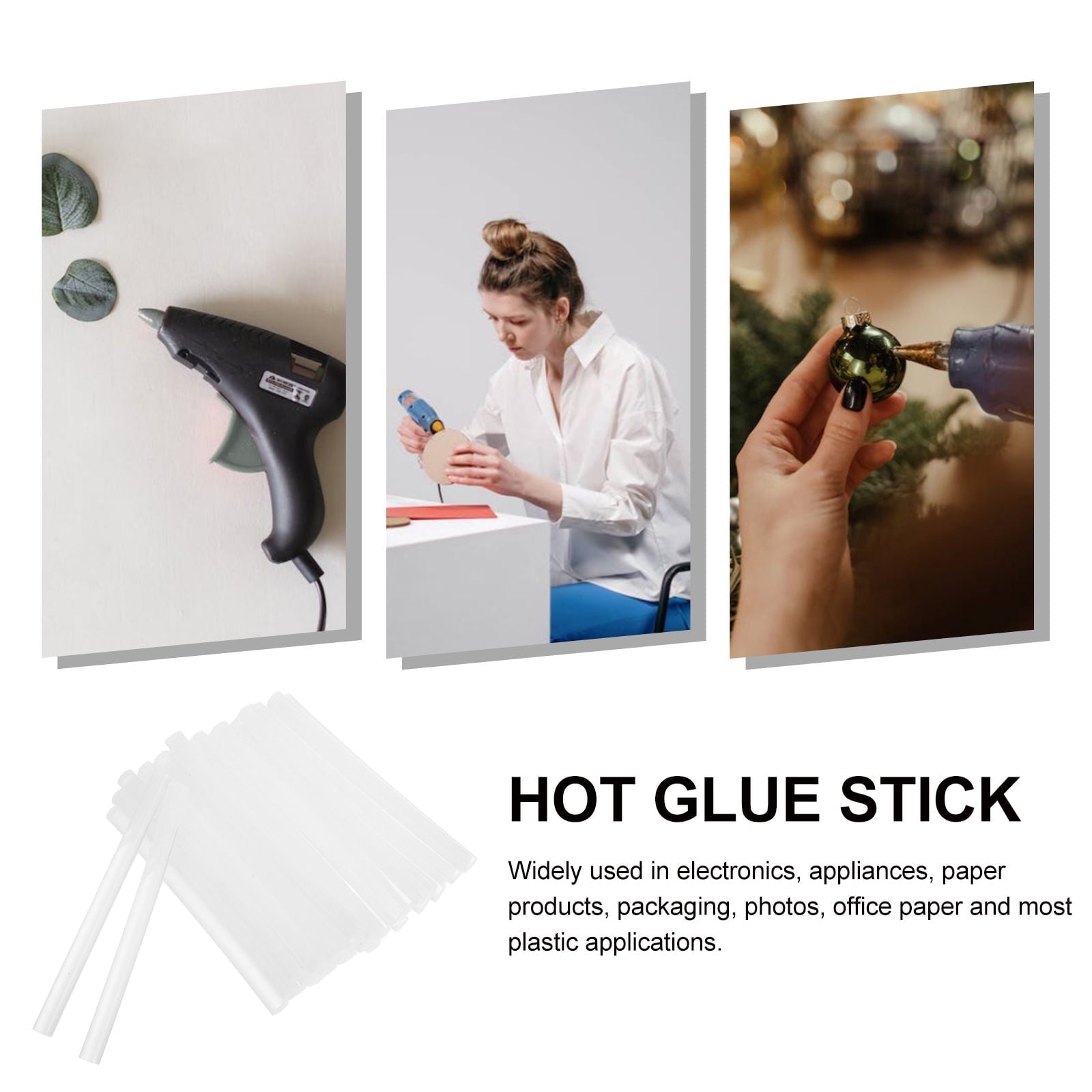 Pretyzoom 70pcs Glue Sticks Resin Transparent Strong Adhesive for Crafting