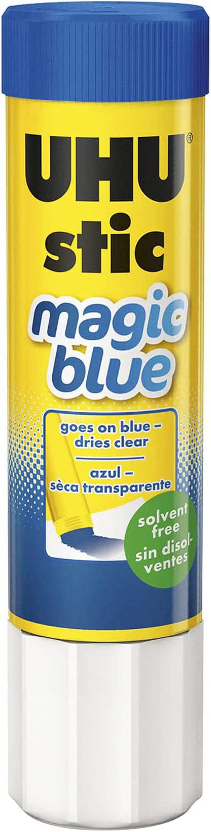 Saunders STD99653 1.41 oz UHU Stick Color Glue Stick, Blue